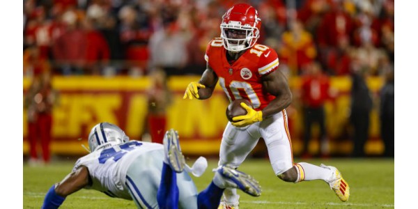 ¿Qué sucede cuando cambia el receptor abierto de los Kansas City Chiefs?